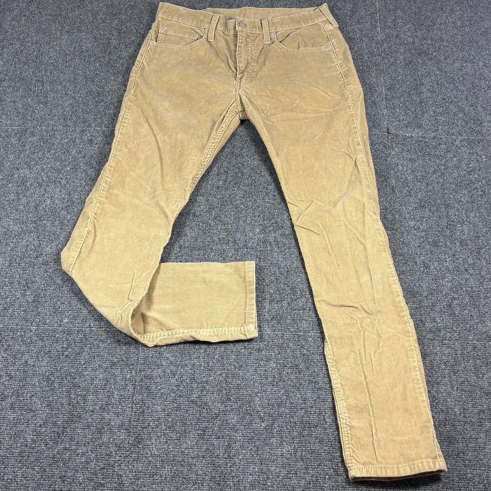 Levi's 512 Men's tan corduroy pants chino preppy casual slim Fits 32x32*‎